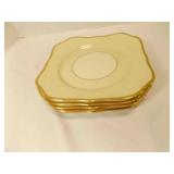 Vintage Ivory China Square Plates By Lenox