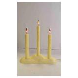 Vintage Ivory 3-Light Electric Christmas Candolier