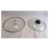 2 Tempered Glass Cookware Lids