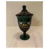 Vintage Viking Glass Company Footed Lidded Candy