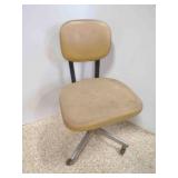 Swivel Desk Chair Rolling Metal Base - Seat is