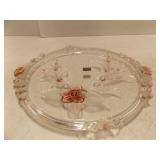 Vintage Mikasa 14" Round Glass Cake Platter