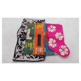 Pink Hibiscus Stocking & 2 Throw Pillow Covers