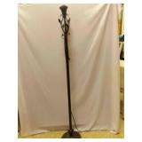Vintage Black Torchiere Floor Lamp - UNTESTED -