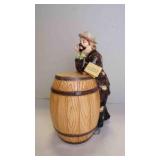 Ceramic Emmett Kelly, Jr. Clown Barrel Cookie Jar