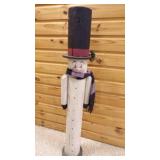 Hand Painted Primitive Log Snowman