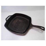 Lodge Cast Iron Square Grill Pan Parallel Ribbed