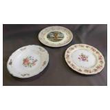 Floral Scalloped Soup Plate - Oklahoma Souvenir