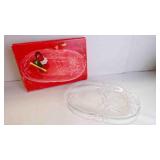 Vintage "Mikasa Heavy Crystal" Holiday Bells Plate