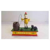 Vintage Cast Iron "Trick Dog" Mechanical Coin Bank
