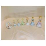 Vintage Enesco Growing Up Birthday Girls Porcelain