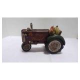 Vintage Resin Happy Harvest Tabletop Tractor
