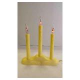 Vintage Ivory 3-Light Electric Christmas Candolier