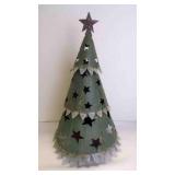 Rustic Tiered X-Mas Tree Candle Holder Table Dï¿½cor
