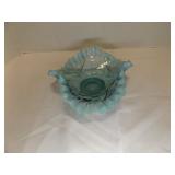 Fenton Art Glass Company Vintage Pattern Blue