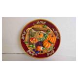 Vintage "Ganz" Bella Casa Fall Harvest Plate Dï¿½cor