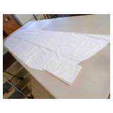 Vintage White Cotton Table Cloth Embroidery Work