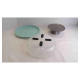 Glittery Glass Cake Stand - Bundt Cake Kepper NO