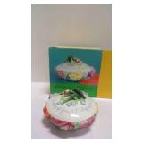 Fitz & Floyd Spring Bouquet Lidded Ceramic Bowl