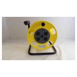 Quad Tap Cord Storage Reel With Four Outlets