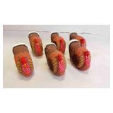 6 Wood Holiday Turkey Napkin Ring Holders