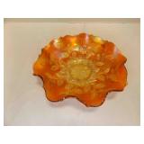 Fenton Art Glass Company Holly Pattern Marigold