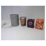 Electric Jar Candle Warmer Powers ON & 3 Candles