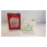 Glittery Snowman/Snowflakes X-Mas Luminary Holder