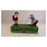 Vintage Cast Iron "Golfer" Mechanical Coin Bank