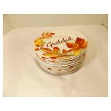 12 Royal Norfolk Autumn Leaves Ceramic Salad