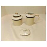 Fitz & Floyd Vintage Fine Porcelain Cream & Sugar
