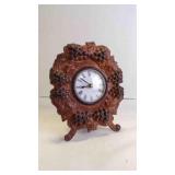 Vintage Rococo Victorian-Style Cast Iron Clock