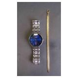 Armitron Diamond Dress Watch & Gold-Toned Chain