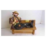 Classic Porcelain Emmett Kelly, Jr. Clown Figurine