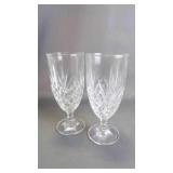 Vintage Beverage/Iced Tea Crystal Glass Goblets