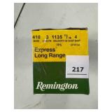 Remington .410 ga; #4 shot; 3"; 50 ct.