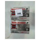 Winchester 45 Colt ammo; 255gr; Lead nose; 40 ct.