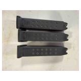 3-Glock 22 magazines; 40 cal
