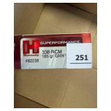 Hornady 338 RCM ammo; 185gr; GMX; 20 ct.