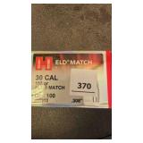 Hornady 30 cal bullets; 155gr; 100 ct.