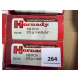 Hornady 338 RCM ammo; 185gr GMX; 40 ct.