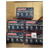 Federal 16ga; 2 3/4" #6 shot; 5-boxes of 25