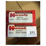 Hornady 338 RCM ammo; 185gr GMX; 40 ct.