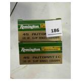 Remington 45 auto; 185gr; BJHP; 100 ct.