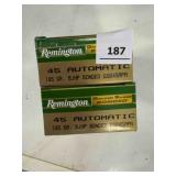 Remington 45 auto; 185gr; BJHP; 100 ct.