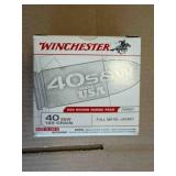 Winchester .40 S&W ammo; 135gr; FMJ; 200-rds-New