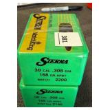 Sierra 30 cal bullets; 168gr; 200 ct.