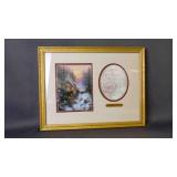 Framed Thomas Kinkade Print w/COA 17ï¿½" X 13ï¿½"
