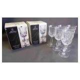 6 Royal Doulton Roma Crystal Liqueur Stem Glasses