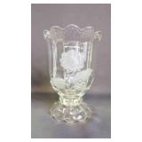 Beautiful Vintage "Imperlux" Crystal Pedestal Vase